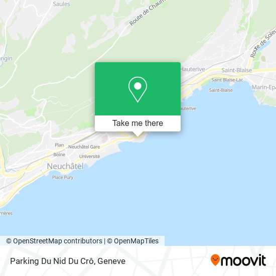 Parking Du Nid Du Crô map