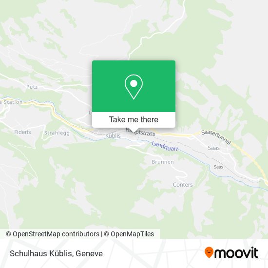 Schulhaus Küblis map