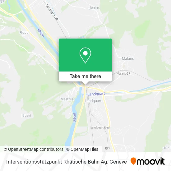 Interventionsstützpunkt Rhätische Bahn Ag map
