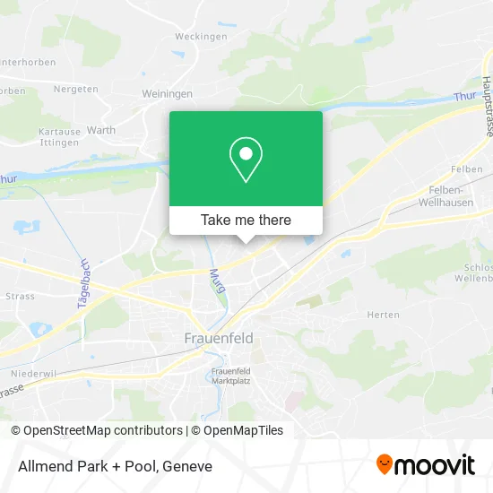Allmend Park + Pool map
