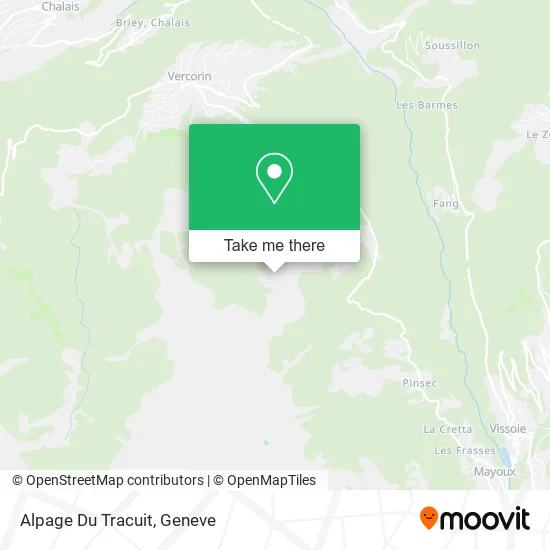 Alpage Du Tracuit map