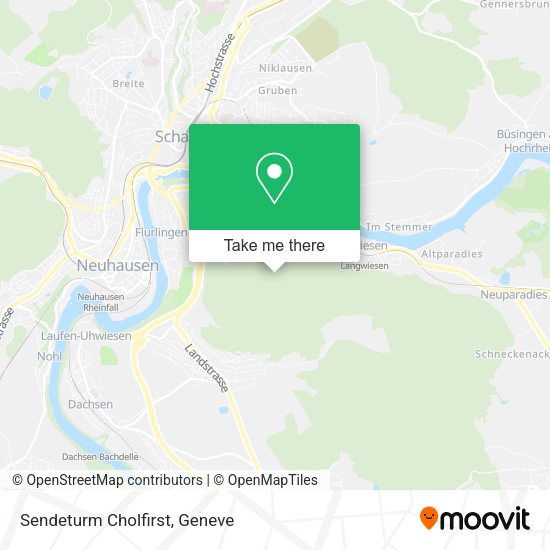 Sendeturm Cholfirst map