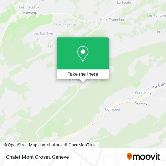 Chalet Mont Crosin map