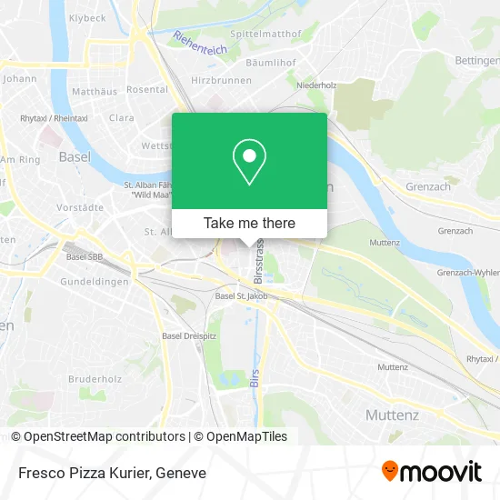 Fresco Pizza Kurier map