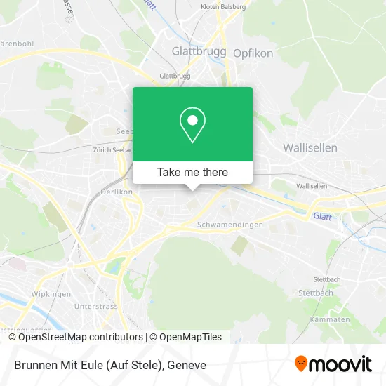 Brunnen Mit Eule (Auf Stele) map