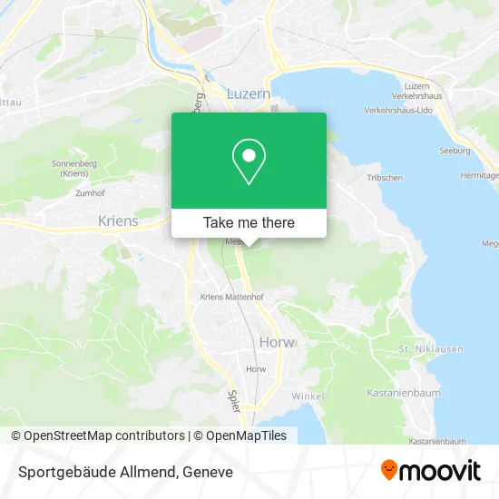 Sportgebäude Allmend map