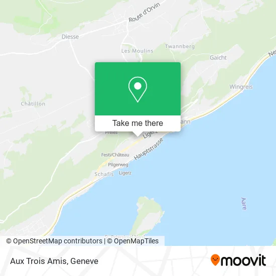 Aux Trois Amis map