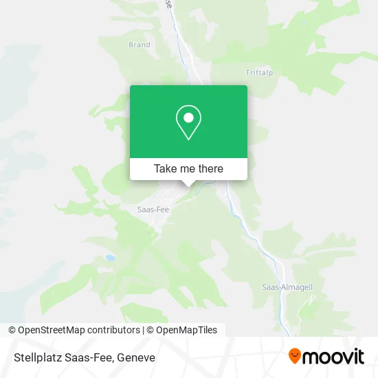 Stellplatz Saas-Fee map
