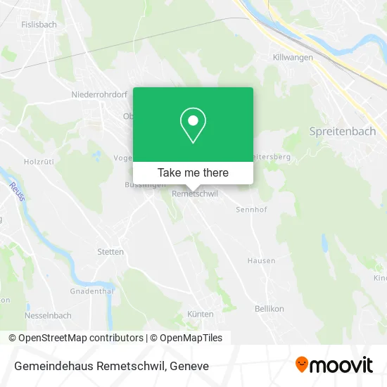 Gemeindehaus Remetschwil map