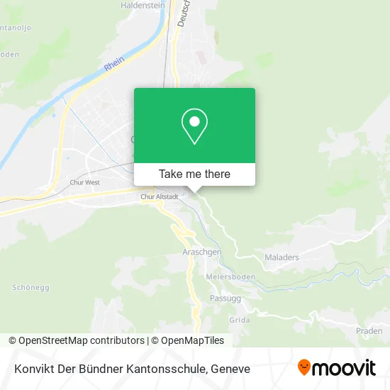 Konvikt Der Bündner Kantonsschule map