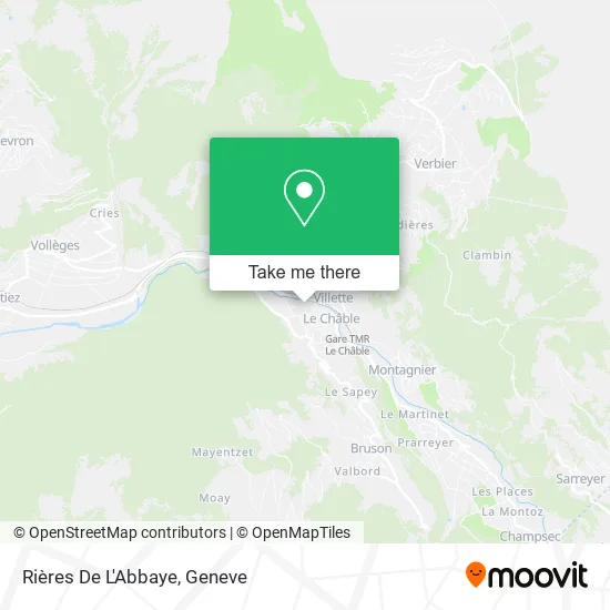 Rières De L'Abbaye map