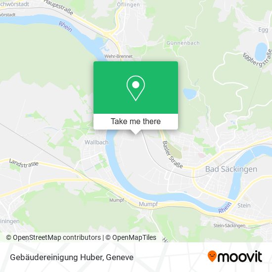 Gebäudereinigung Huber map