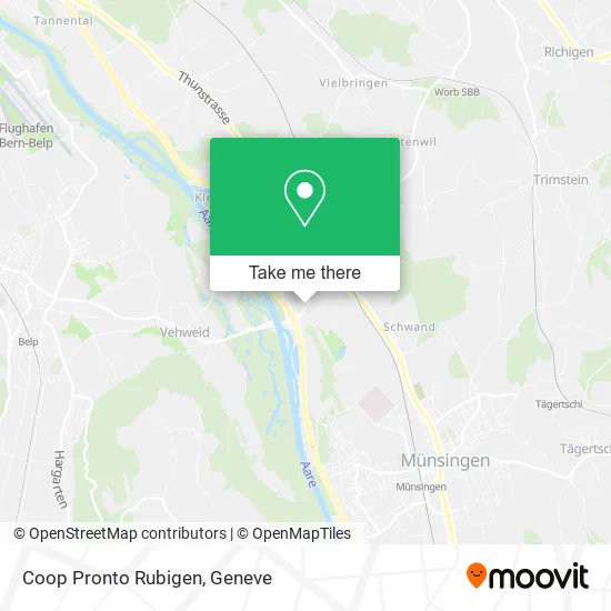 Coop Pronto Rubigen map