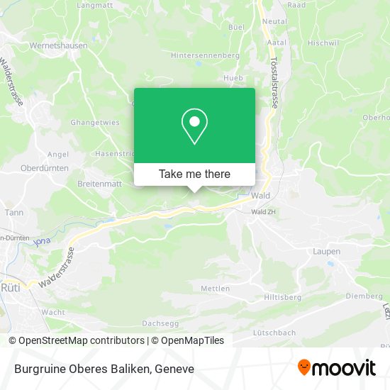 Burgruine Oberes Baliken map