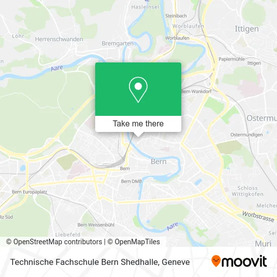 Technische Fachschule Bern Shedhalle map