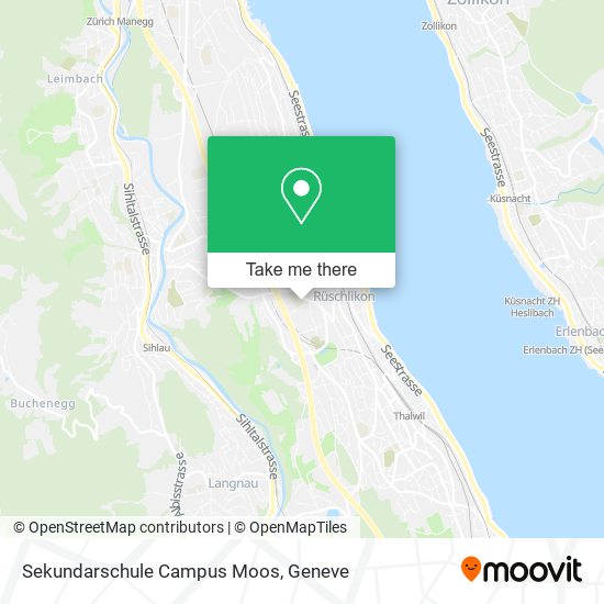 Sekundarschule Campus Moos map
