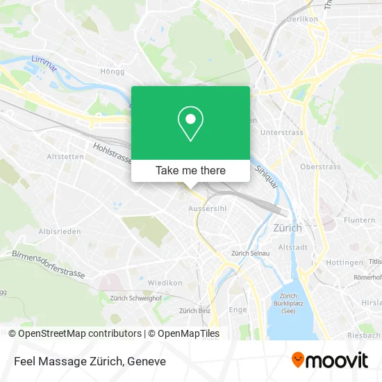 Feel Massage Zürich map