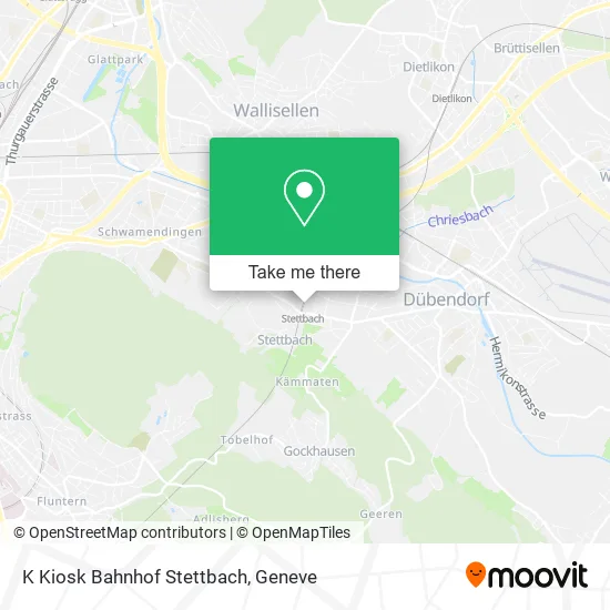 K Kiosk Bahnhof Stettbach map