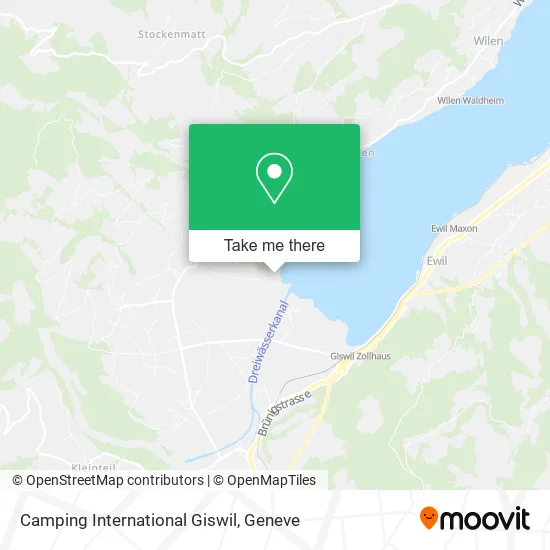 Camping International Giswil map