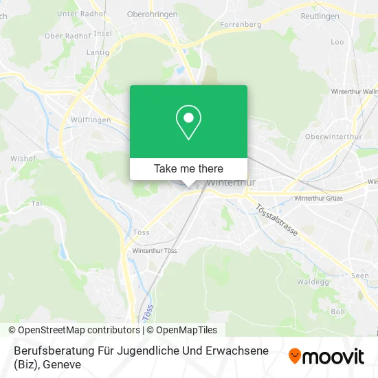 Berufsberatung Für Jugendliche Und Erwachsene (Biz) map
