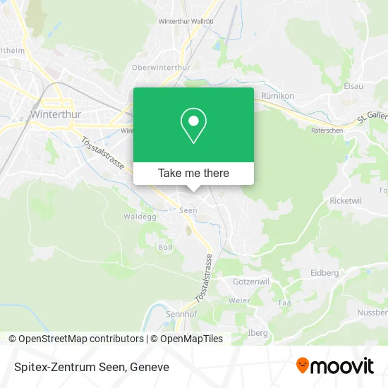 Spitex-Zentrum Seen map