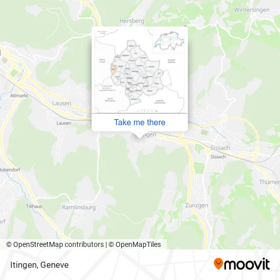 Itingen map