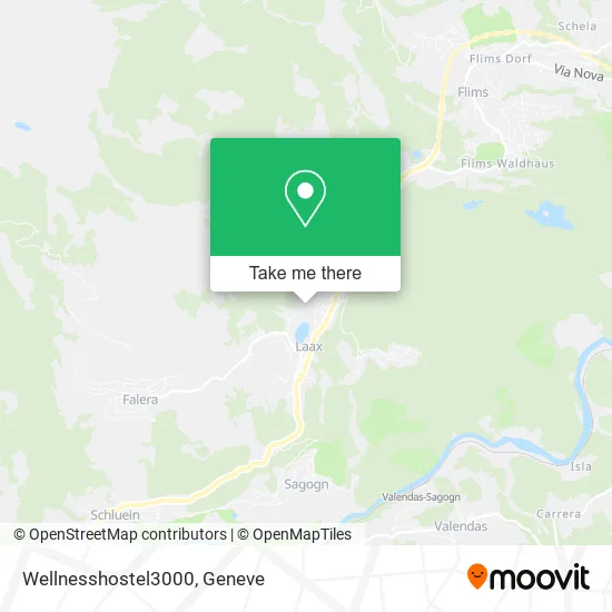 Wellnesshostel3000 map