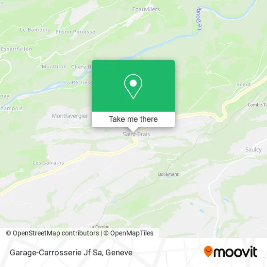 Garage-Carrosserie Jf Sa map