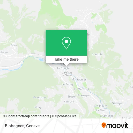 Biobagnes map