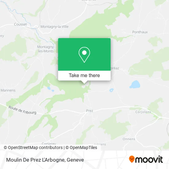 Moulin De Prez L'Arbogne map