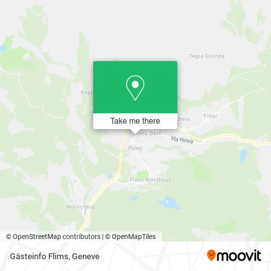Gästeinfo Flims map