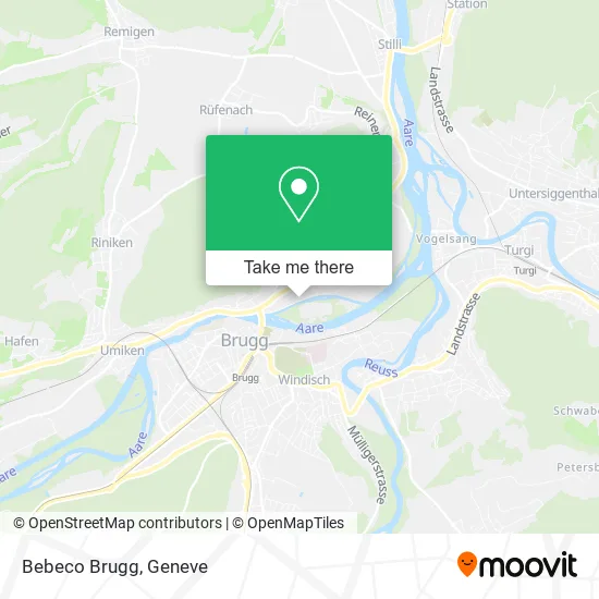 Bebeco Brugg map