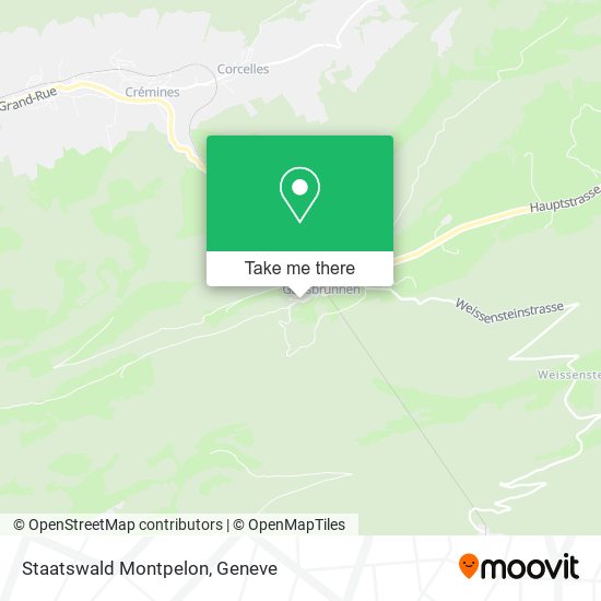 Staatswald Montpelon map