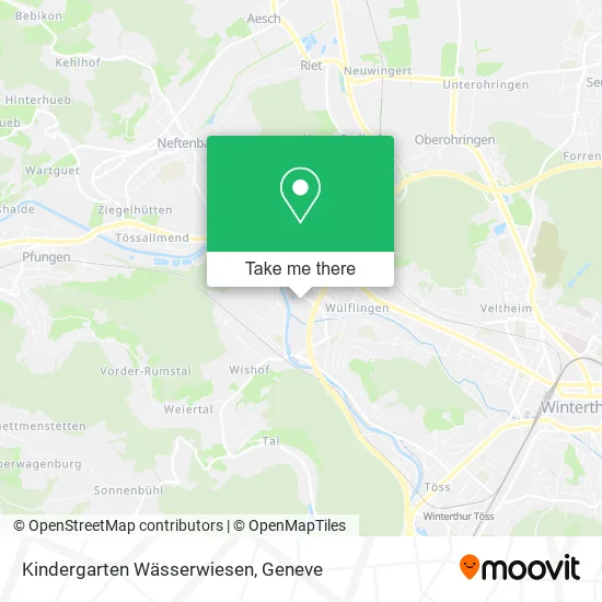 Kindergarten Wässerwiesen map