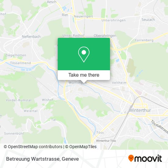 Betreuung Wartstrasse map