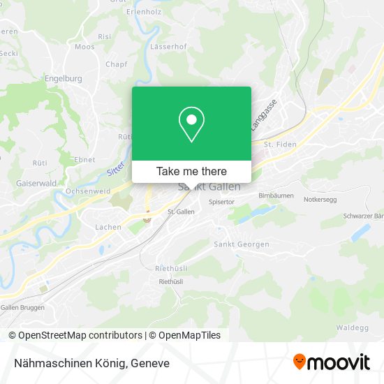 Nähmaschinen König map