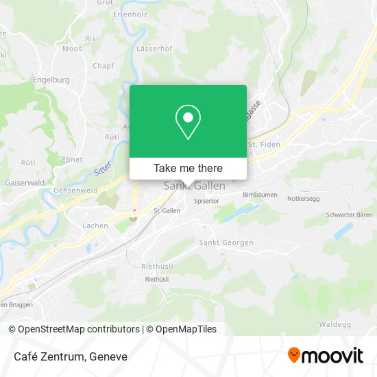 Café Zentrum map