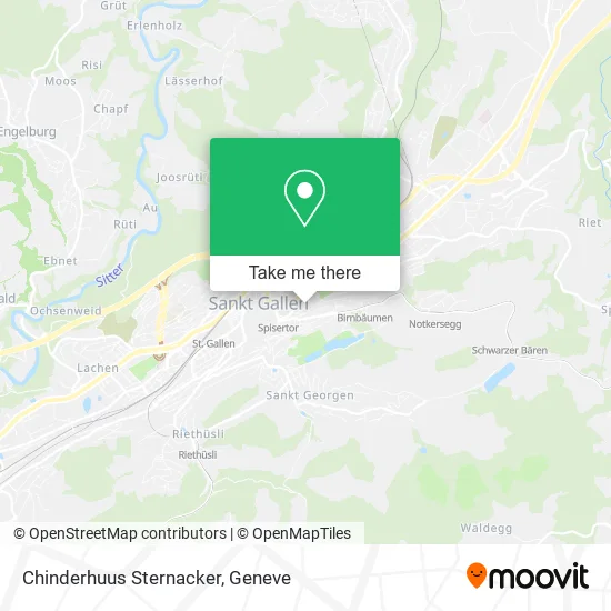 Chinderhuus Sternacker map