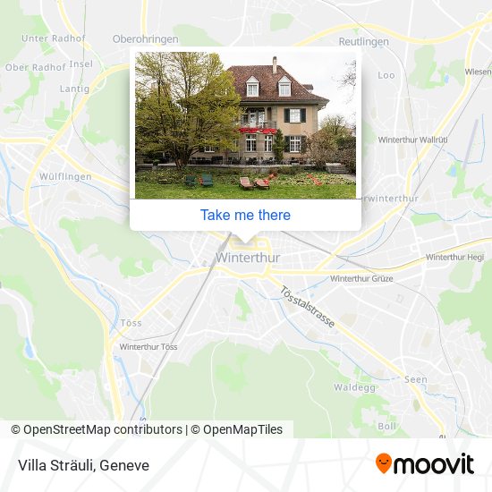 Villa Sträuli map