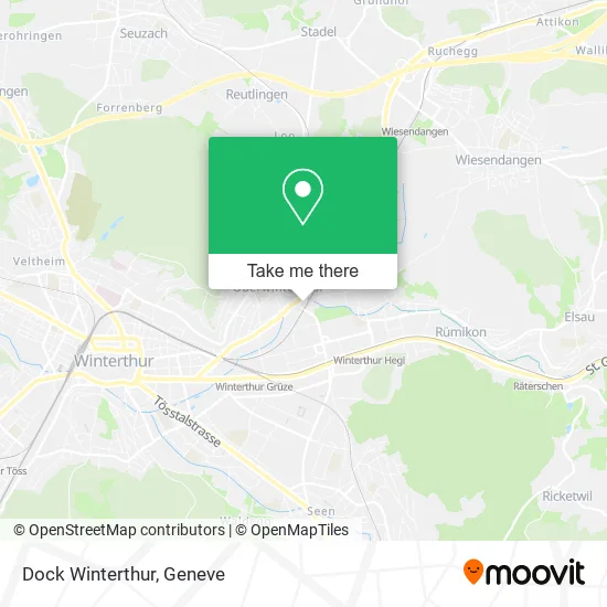 Dock Winterthur map