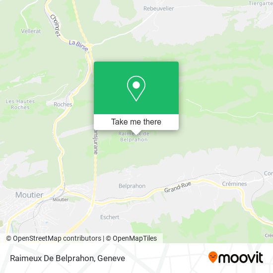 Raimeux De Belprahon map