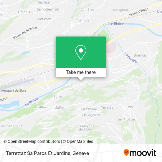 Terrettaz Sa Parcs Et Jardins map