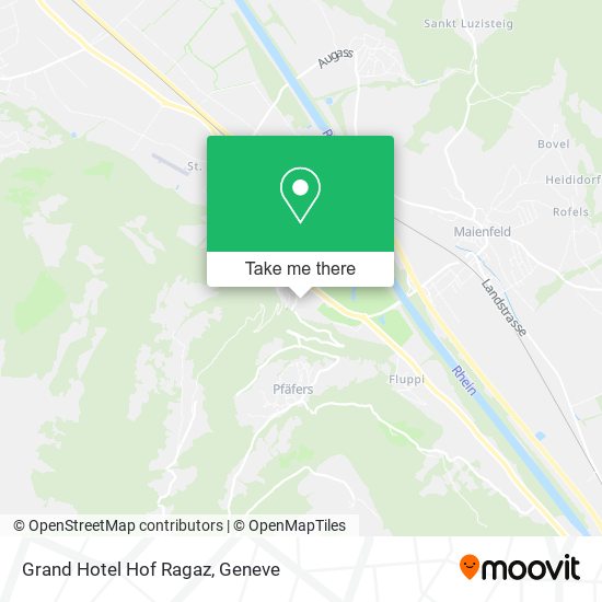 Grand Hotel Hof Ragaz map