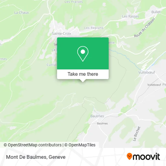 Mont De Baulmes map