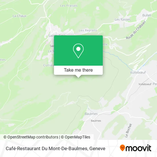 Café-Restaurant Du Mont-De-Baulmes map