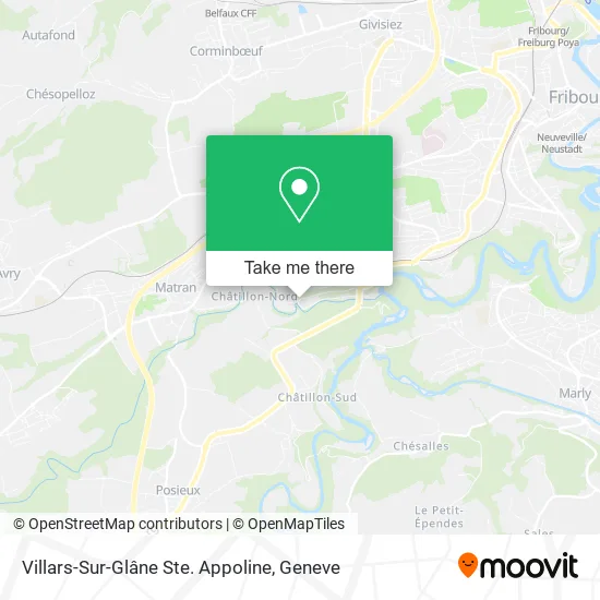 Villars-Sur-Glâne Ste. Appoline map