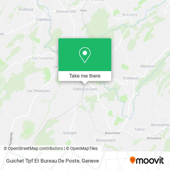 Guichet Tpf Et Bureau De Poste map