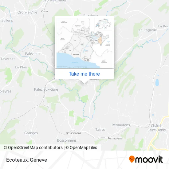 Ecoteaux map