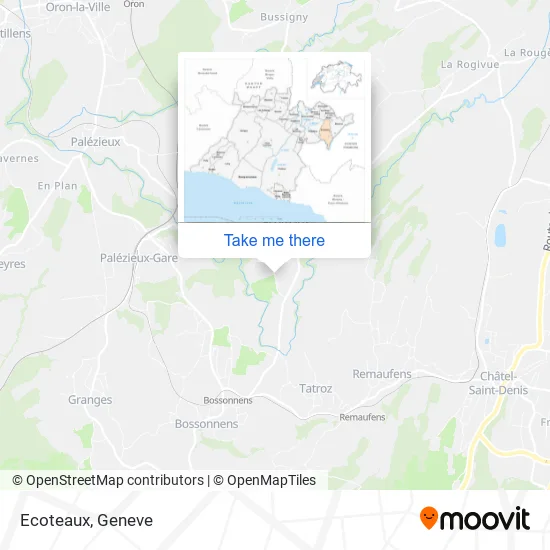 Ecoteaux map