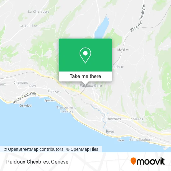 Puidoux-Chexbres map